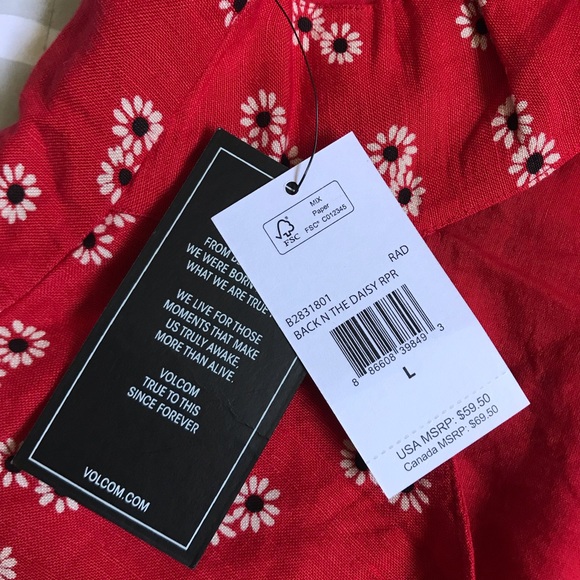 Volcom Romper NWT - Picture 7 of 8